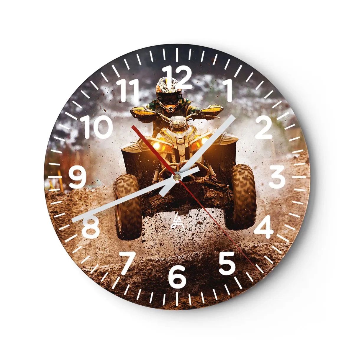 Horloge murale - Pendule murale - No risk no fun - 30x30 cm