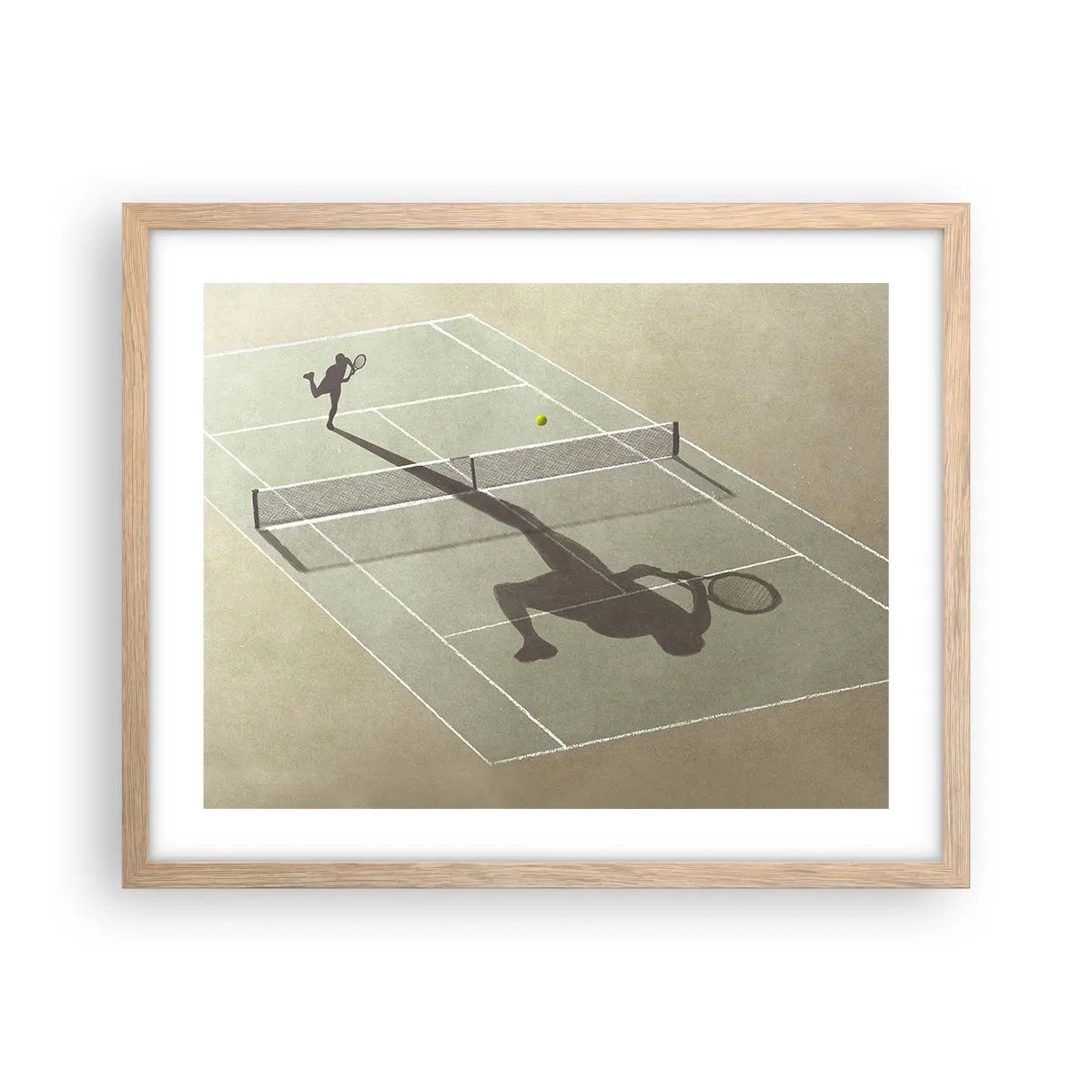 Affiche dans un chêne clair - Poster - Dépassement de soi - 50x40 cm