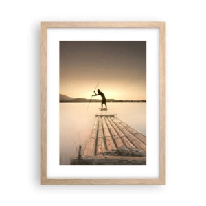 Affiche dans un chêne clair - Poster - Avant la fin du jour - 30x40 cm