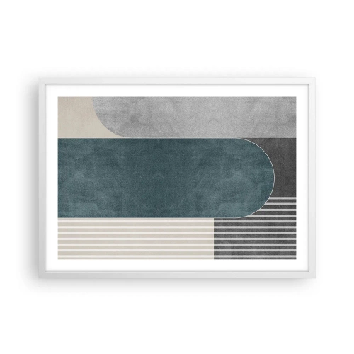 Affiche dans un cadre blanc - Poster - Composition de niveaux - 70x50 cm