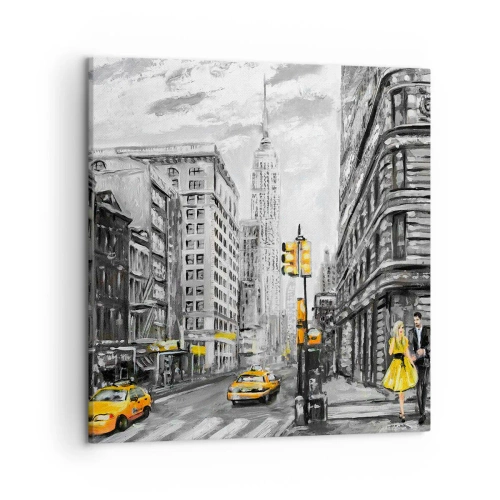 Impression sur toile - Image sur toile - Une histoire new-yorkaise - 50x50 cm