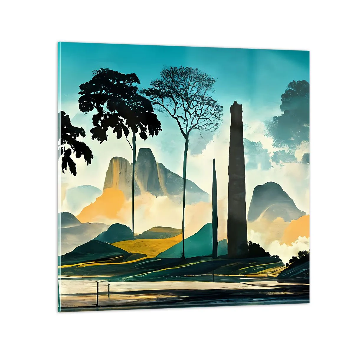 Impression sur verre - Image sur verre - Toujours de plus en plus haut - 30x30 cm