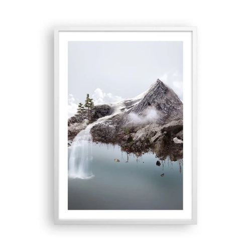 Affiche dans un cadre blanc - Poster - L'oeil du surréaliste - 50x70 cm