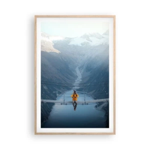 Affiche dans un chêne clair - Poster - Ravi de la suspension - 61x91 cm