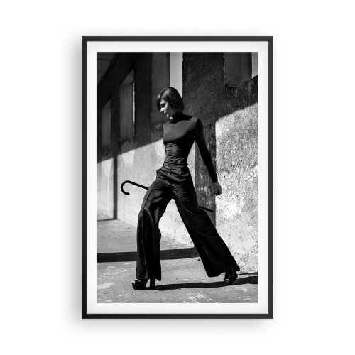Affiche dans un cadre noir - Poster - Élégance urbaine - 61x91 cm