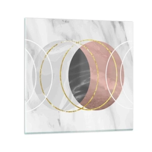 Impression sur verre - Image sur verre - Musique des sphères - 30x30 cm