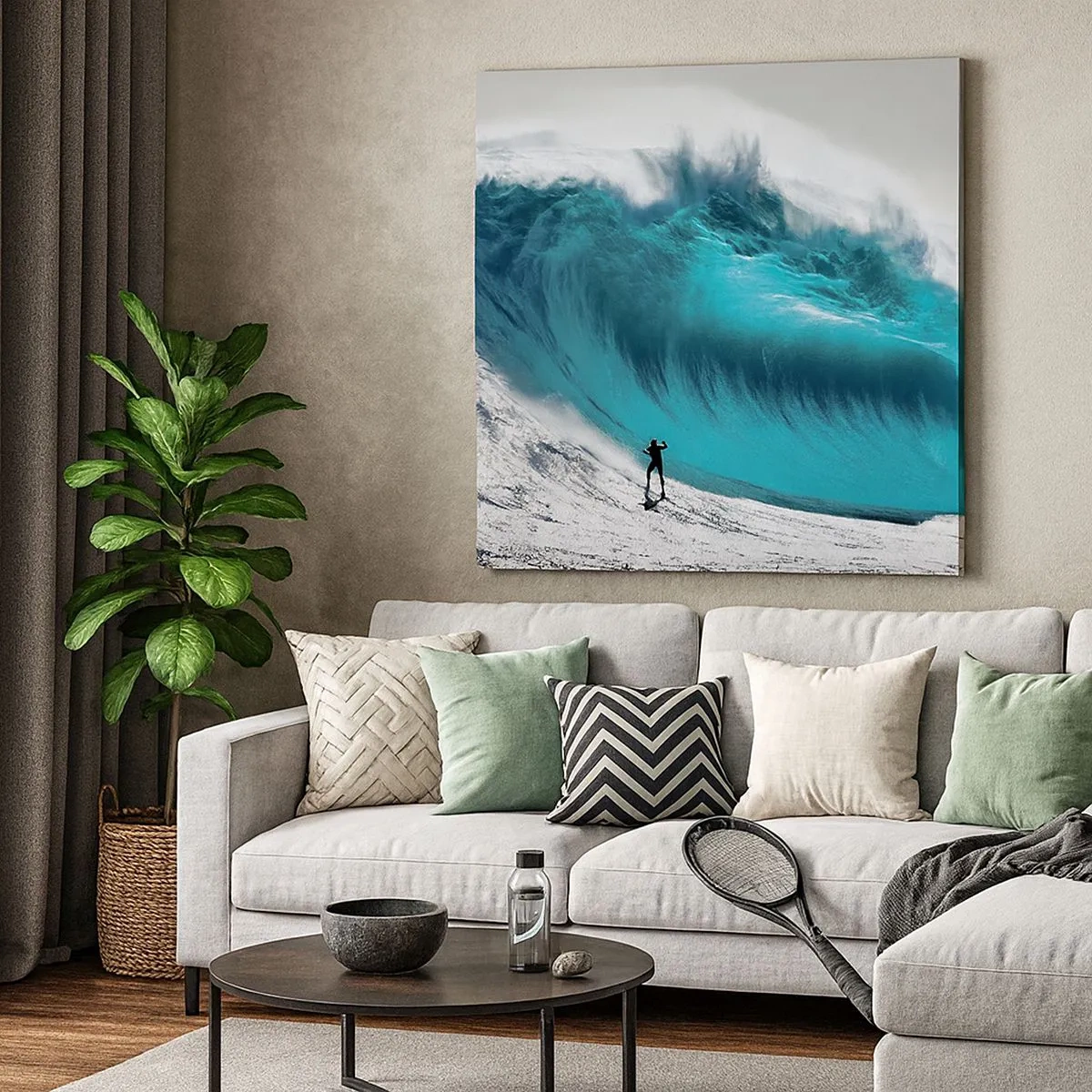 Impression sur toile - Image sur toile - Challenge accepté - 30x30 cm