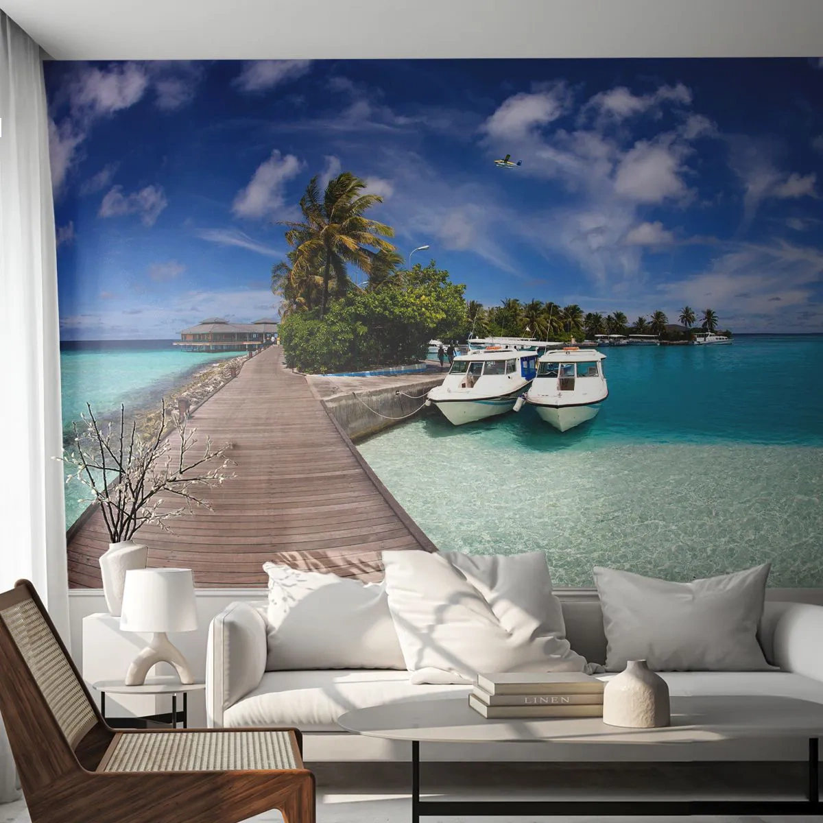 Papier Peint Photo Premium Sand - Et cependant, le paradis existe bien - Paysage, Paradis, Mer - 400x280 cm
