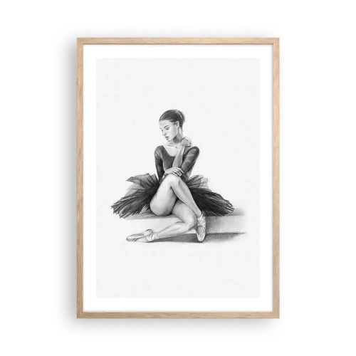 Affiche dans un chêne clair - Poster - Envoutée par la danse - 50x70 cm