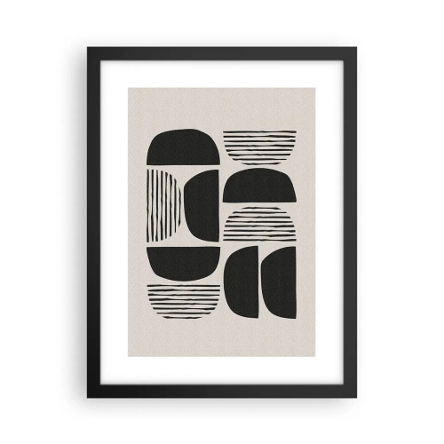 Affiche dans un cadre noir - Poster - Offres sans enthousiasme - 30x40 cm