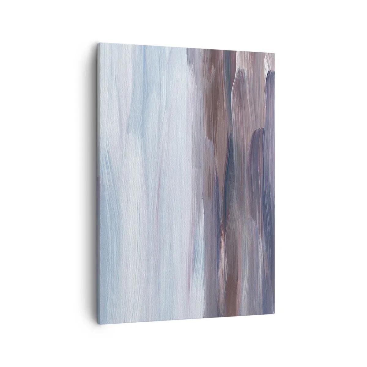 Impression sur toile - Image sur toile - Une abstraction subtile aux traits délicats dans des tons pastel. - 50x70cm - Éléments : eau - Décoration murale moderne pour le salon et la chambre ARTTOR