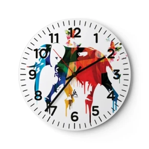 Horloge murale - Pendule murale - Tout le monde peut danser - 40x40 cm