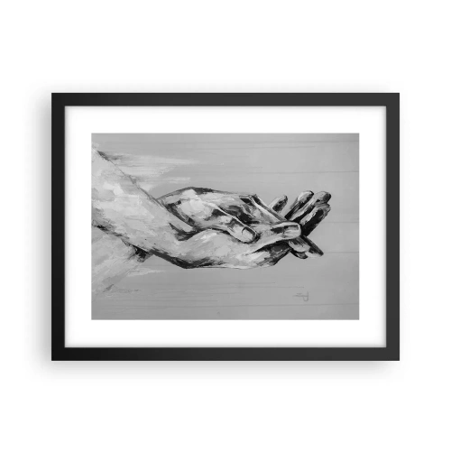 Affiche dans un cadre noir - Poster - Début... - 40x30 cm