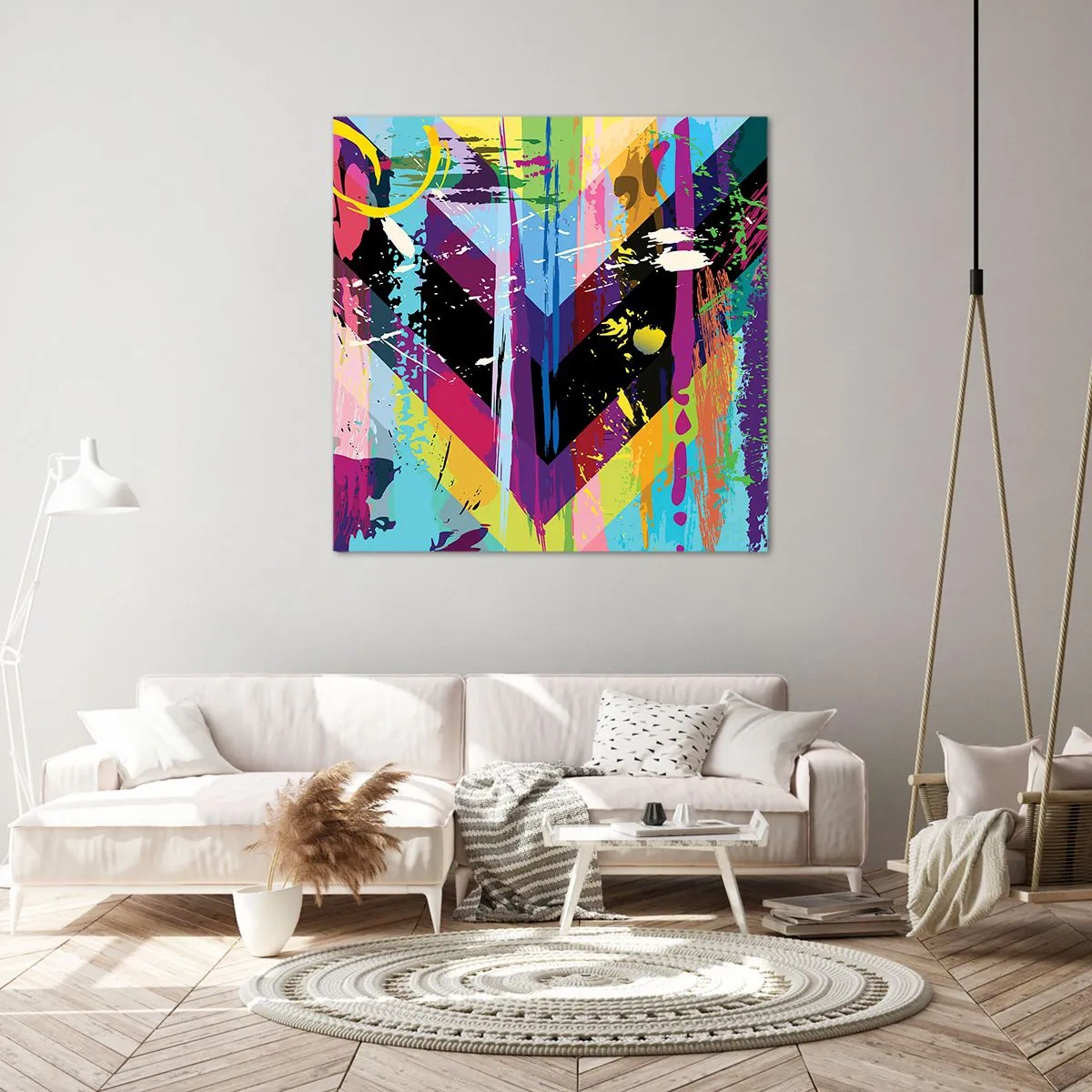 Impression sur toile - Image sur toile - De haut en bas - 60x60 cm