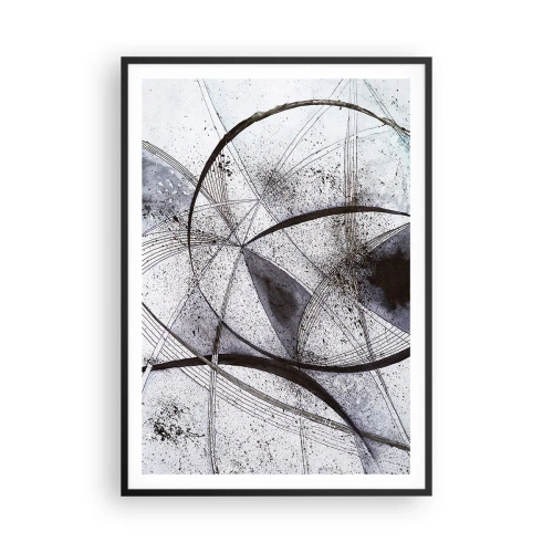 Affiche dans un cadre noir - Poster - Fantaisie futuriste - 70x100 cm