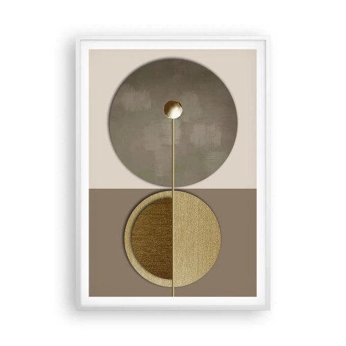 Affiche dans un cadre blanc - Poster - Équilibre parfait - 70x100 cm