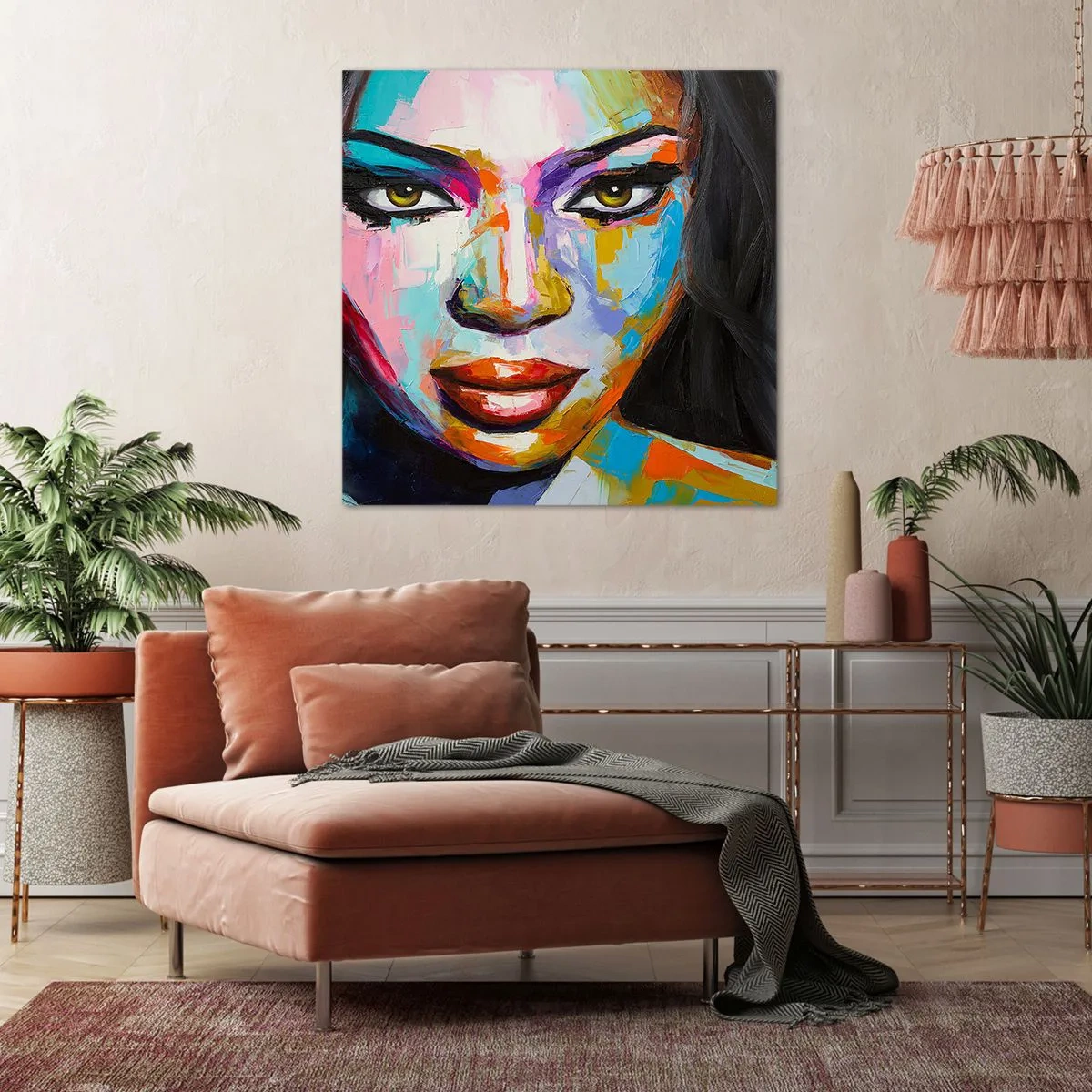 Impression sur toile - Image sur toile - Il est impossible de le quitter les yeux - 60x60 cm