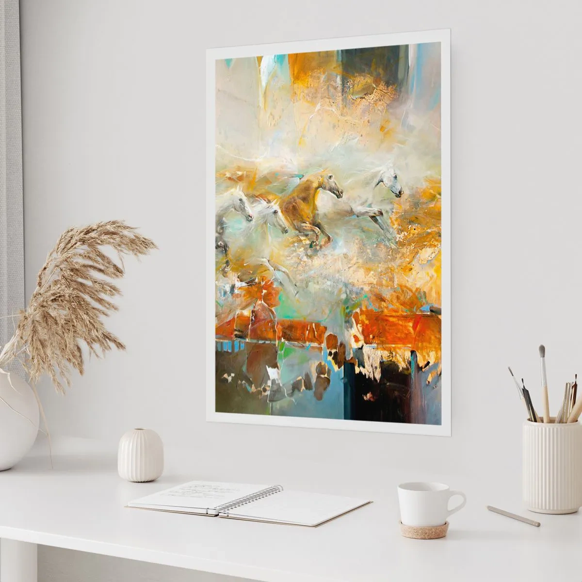 Affiche - Poster - Au galop vers la lumière - 70x100 cm