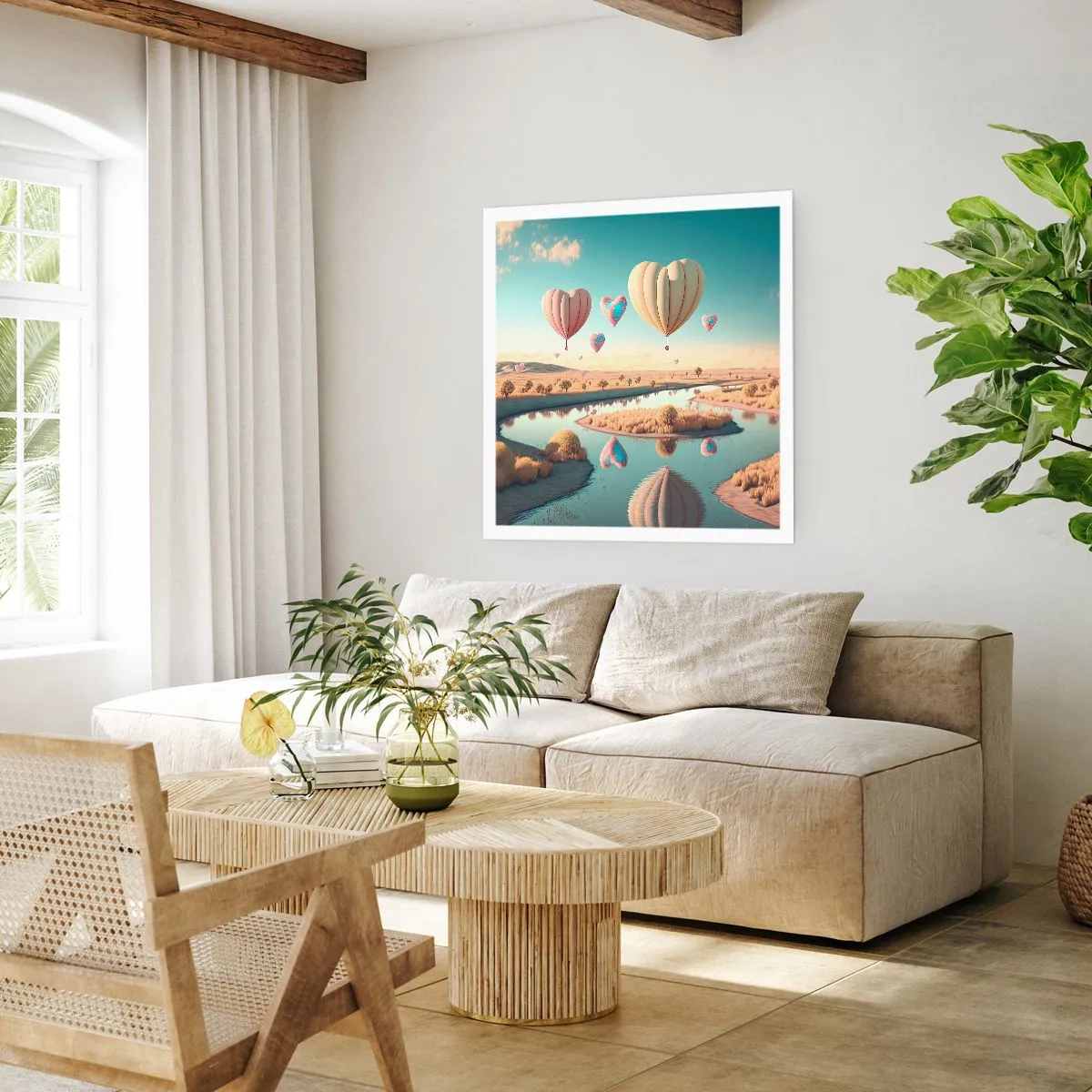 Affiche - Poster - L'amour te permet de t'élever - 40x40 cm