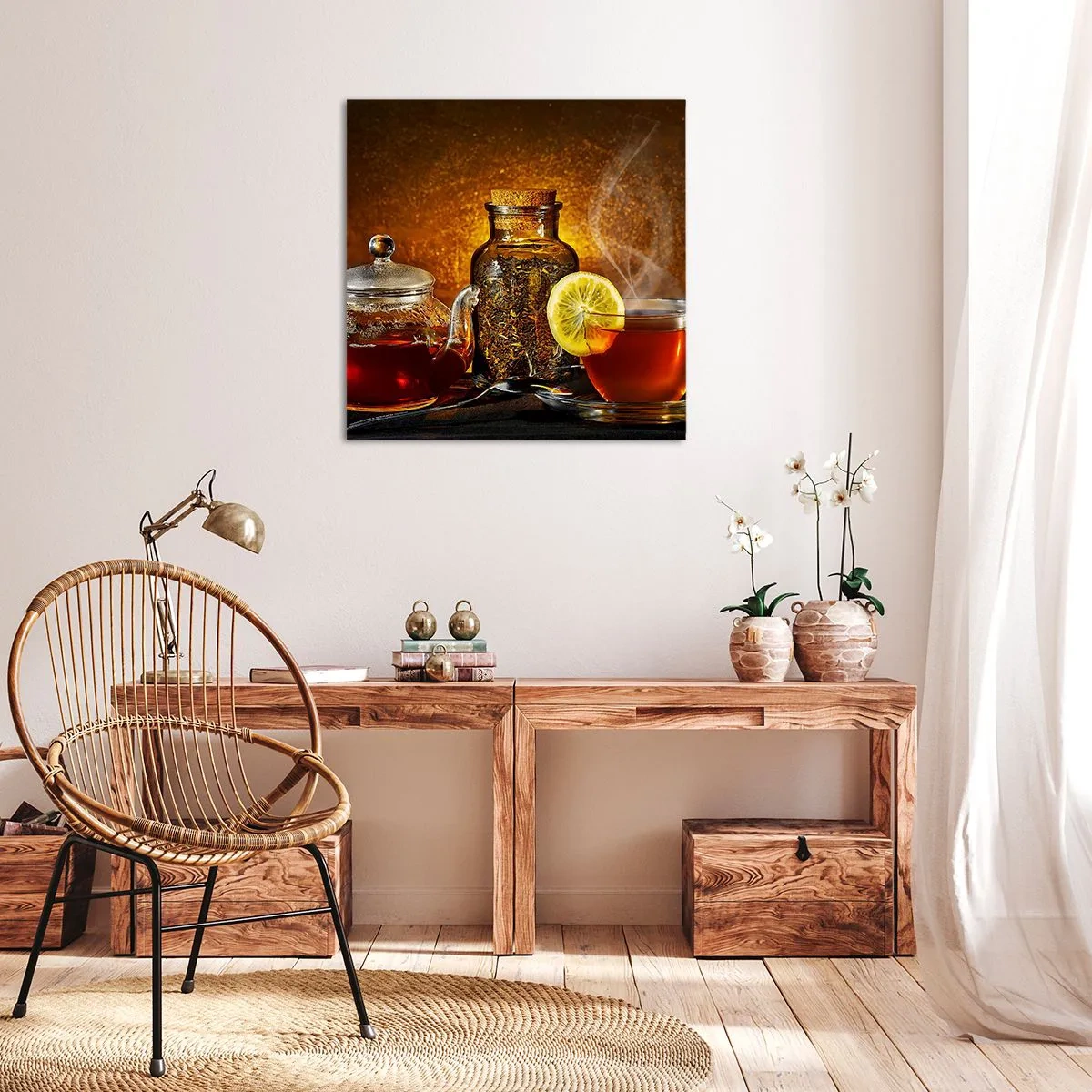 Impression sur toile - Image sur toile - Dans le style des maîtres hollandais - 70x70 cm