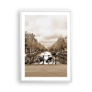 Affiche dans un cadre blanc - Poster - Ambiance hollandaise - 50x70 cm