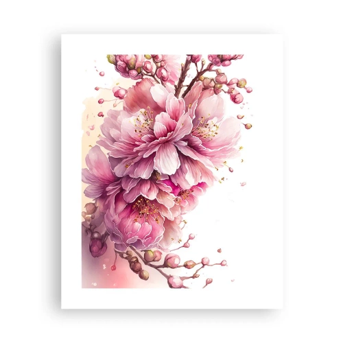 Affiche - Poster - Fleur florissante de cerisier - 40x50 cm