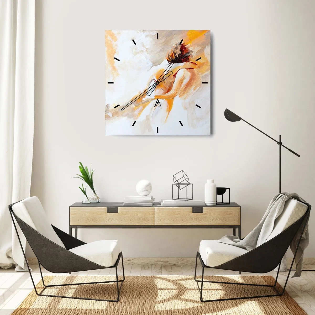 Horloge murale - Pendule murale - Proximité dans le ciel - 40x40 cm