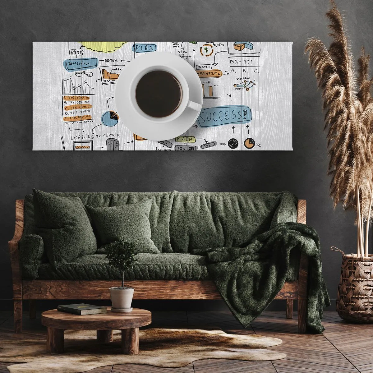 Impression sur toile - Image sur toile - Il est temps de faire une pause - 100x40 cm