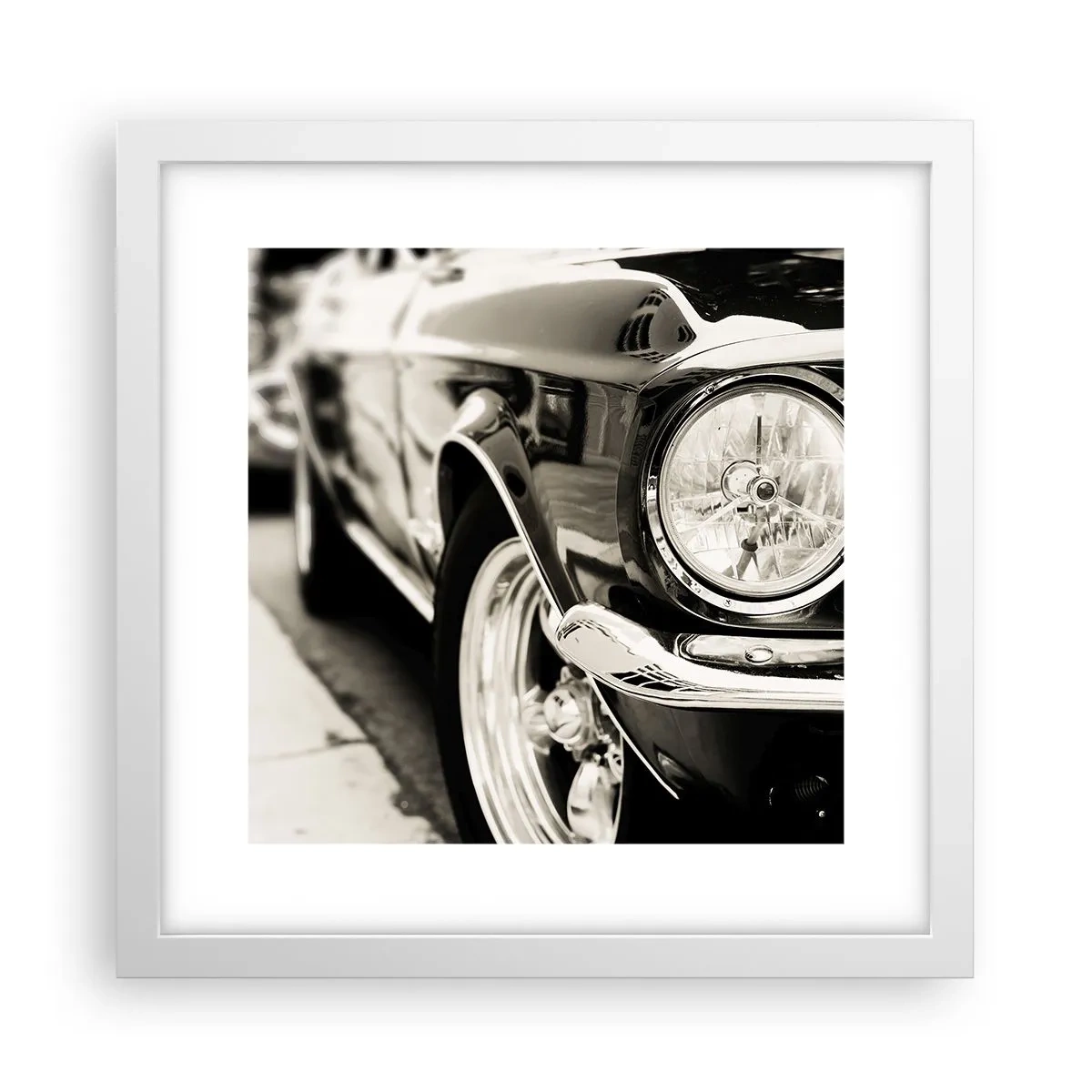 Affiche dans un cadre blanc - Poster - Brillance permanente - 30x30 cm