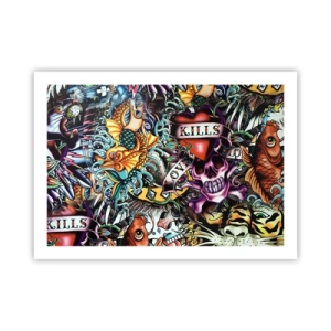 Affiche - Poster - Le rêve du tatoueur - 70x50 cm