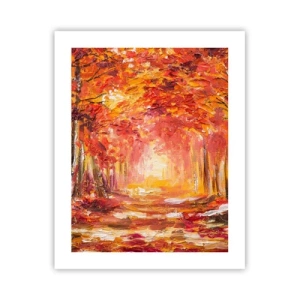 Affiche - Poster - Forêt de cuivre - 40x50 cm