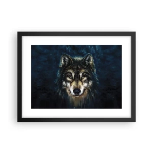 Affiche dans un cadre noir - Poster - Alpha? Et oméga - 40x30 cm