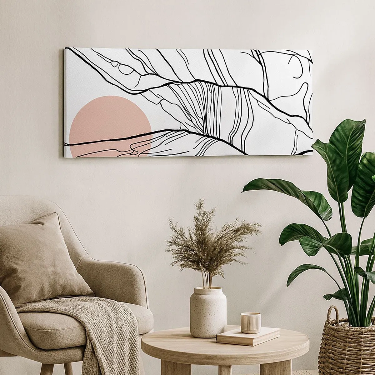 Impression sur toile - Image sur toile - Dans un réseau de brindilles - 100x40 cm