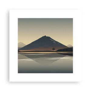 Affiche - Poster - Reflet de miroir - 30x30 cm