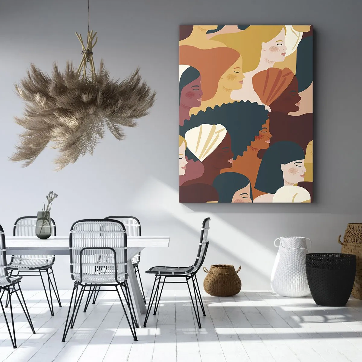 Impression sur toile - Image sur toile - Uniquement la féminité - 45x80 cm