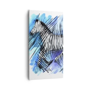 Impression sur toile - Image sur toile - Caché dans les rayures - 55x100 cm