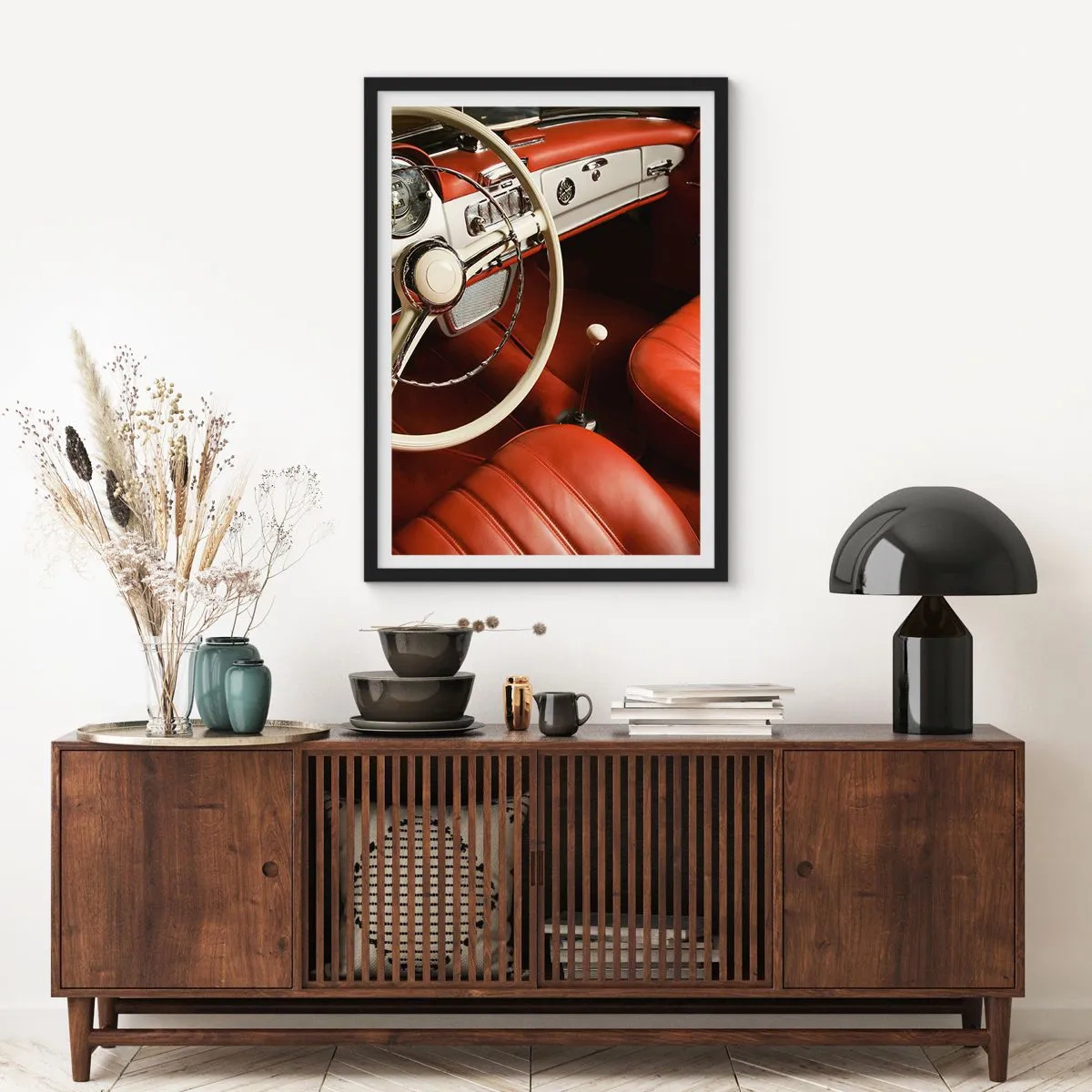 Affiche dans un cadre noir - Poster - Luxe de style vintage - 30x40 cm