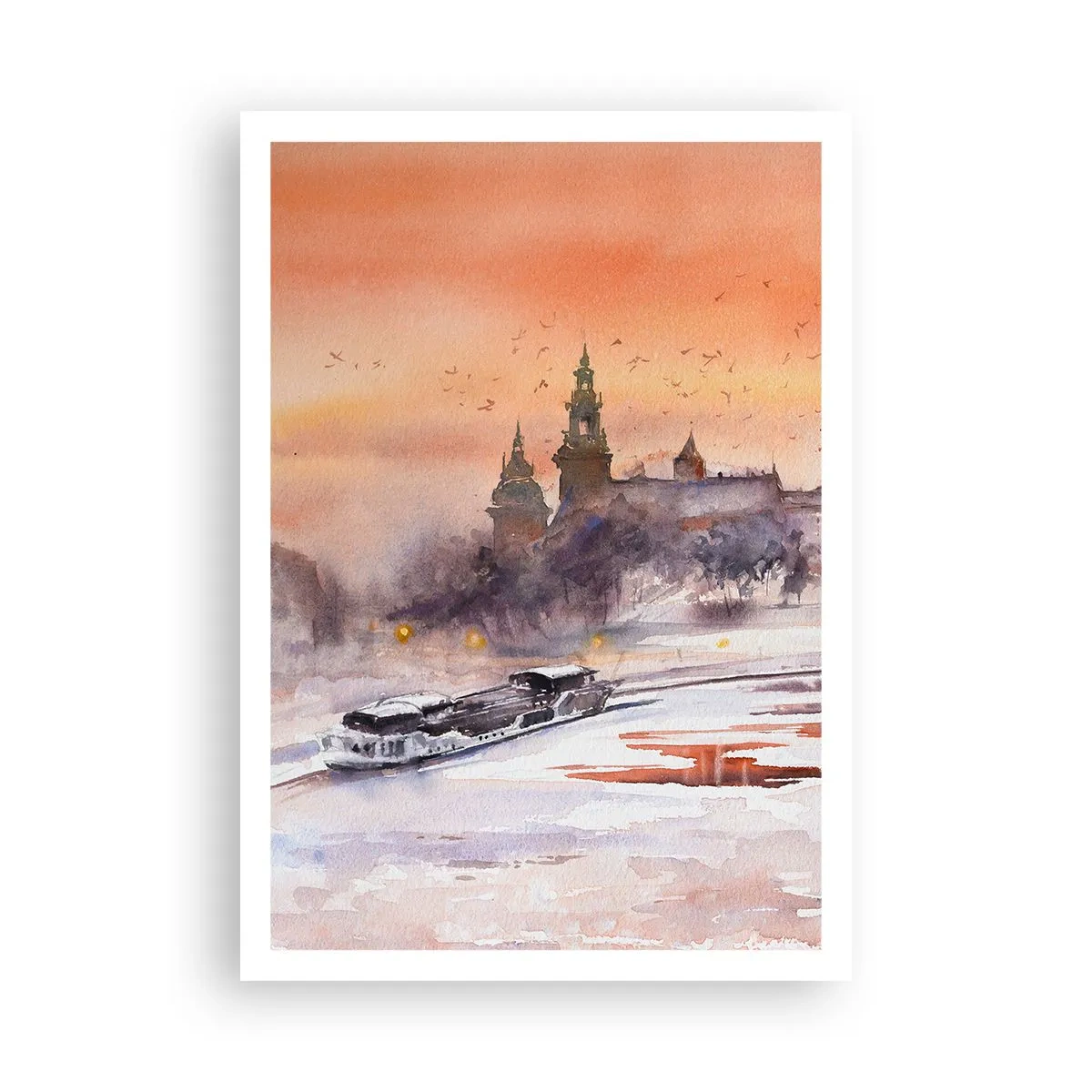 Affiche - Poster - Coucher de soleil royal - 70x100 cm