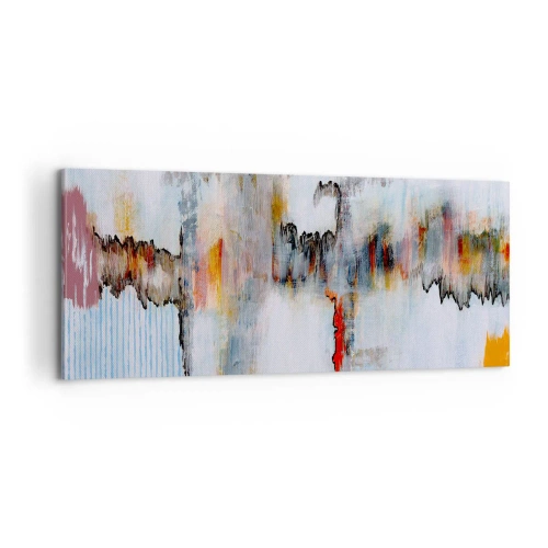 Impression sur toile - Image sur toile - Un bâton sur l'eau - 100x40 cm