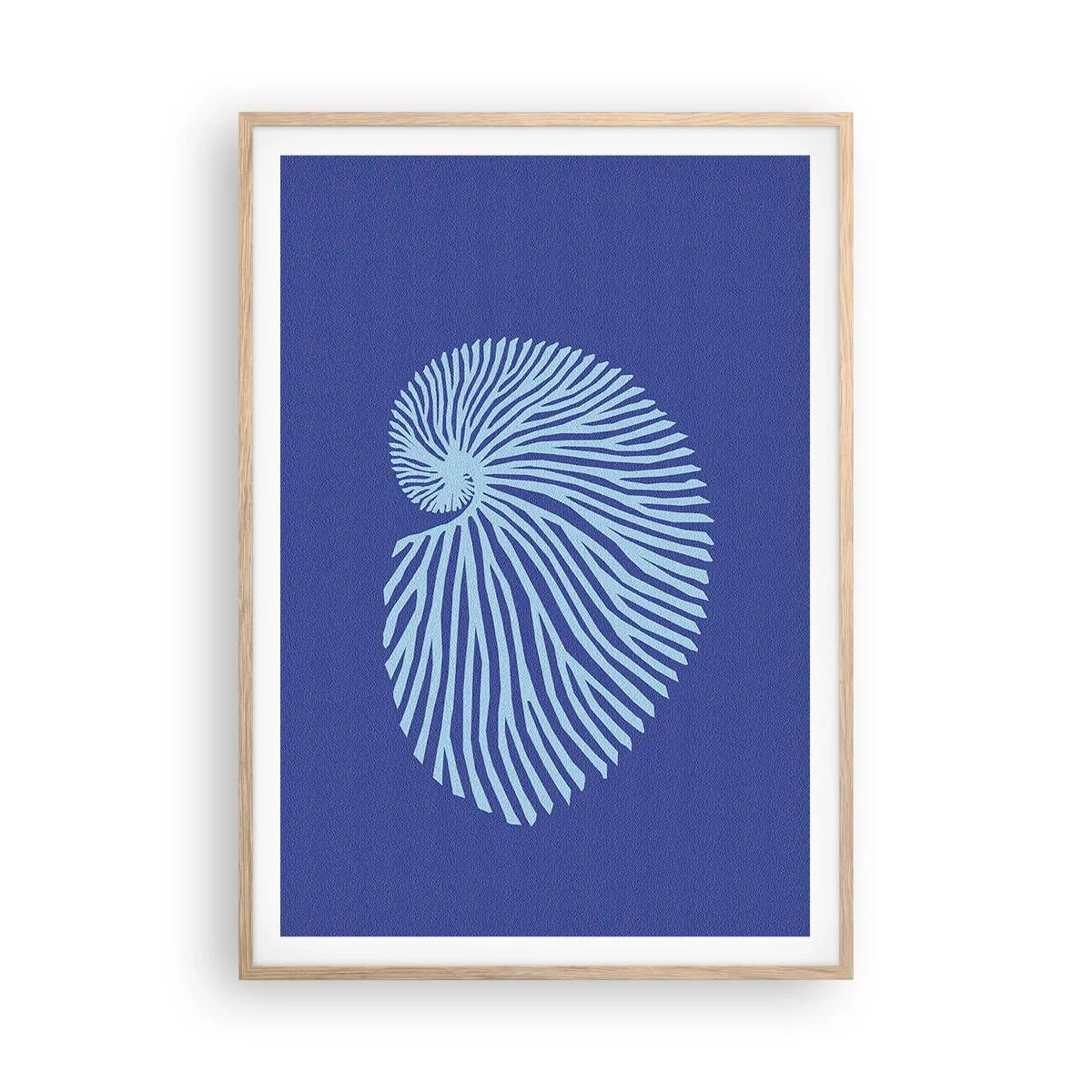 Affiche dans un chêne clair - Poster - La naissance de la coquille - 70x100 cm