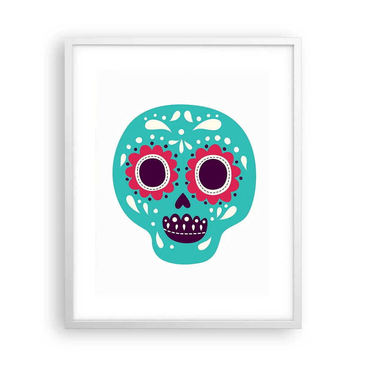 Affiche dans un cadre blanc - Poster - La vie – du plaisir jusqu'à la mort - 40x50 cm