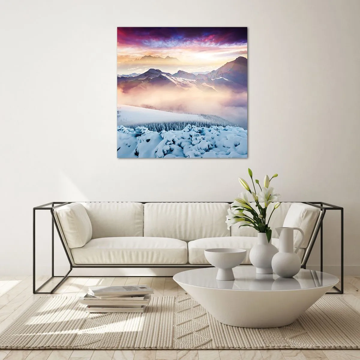 Impression sur verre - Image sur verre - La force et la pureté de la nature - 60x60 cm
