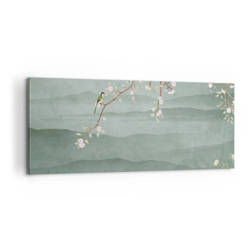 Impression sur toile - Image sur toile - Printemps oh c'est toi - 100x40 cm