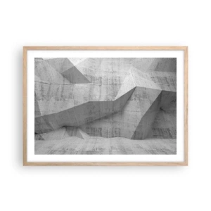 Affiche dans un chêne clair - Poster - Un vrai challenge - 70x50 cm