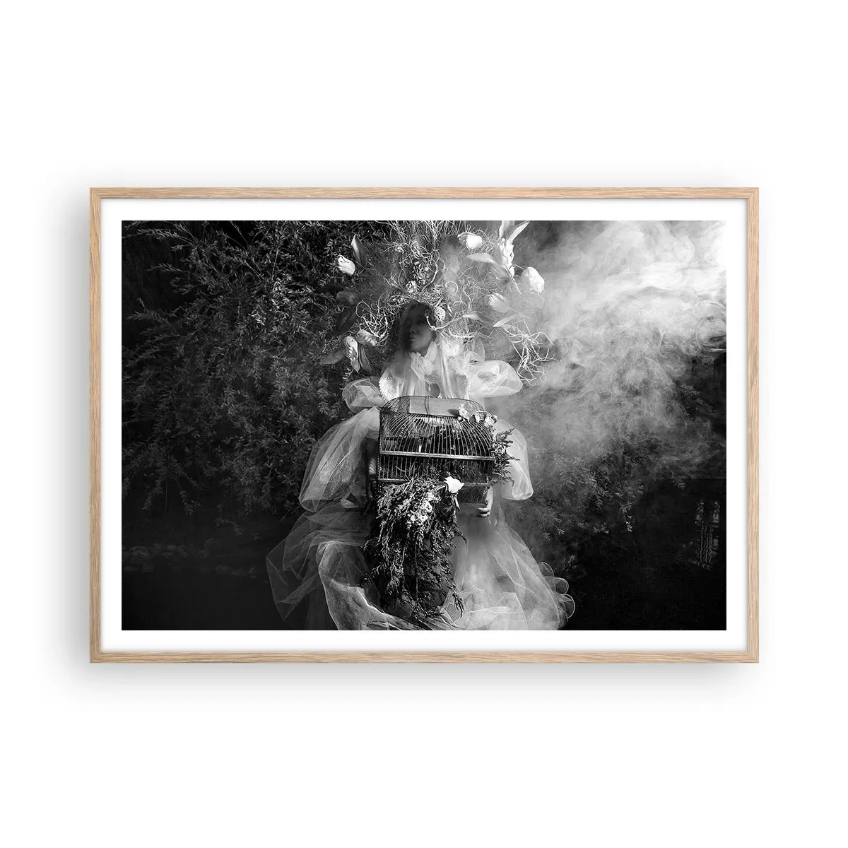 Affiche dans un chêne clair - Poster - Tout simplement Mère Nature - 100x70 cm