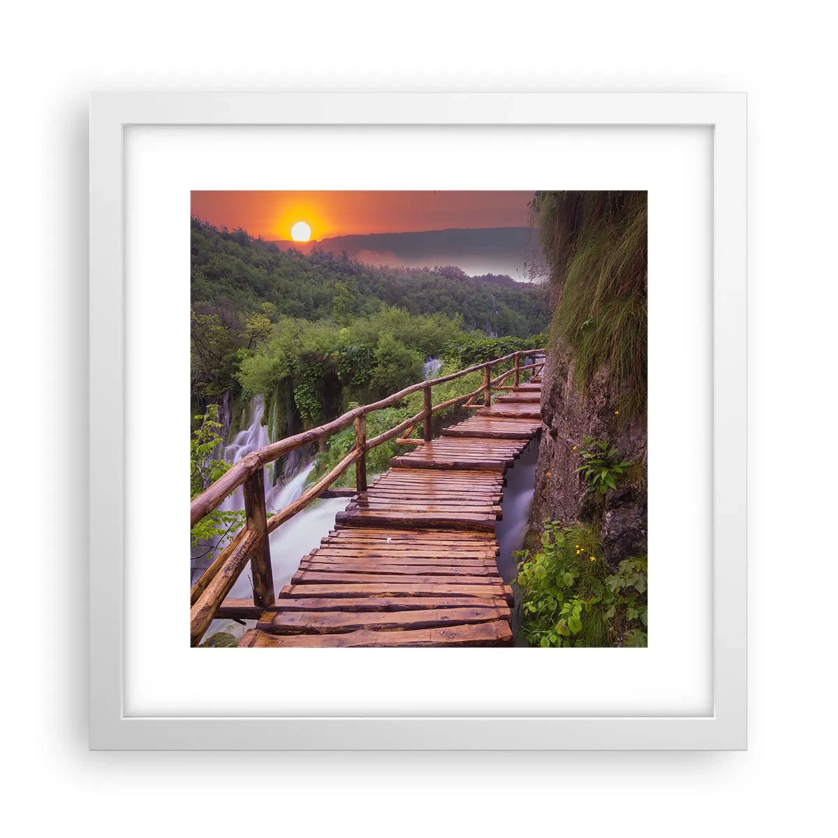 Affiche dans un cadre blanc - Poster - La beauté au-delà de la croyance - 30x30 cm