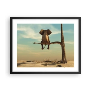 Affiche dans un cadre noir - Poster - Nouveau point de vue - 50x40 cm