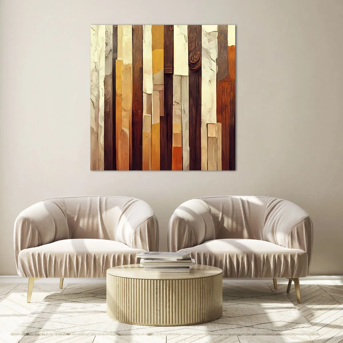 Impression sur verre - Image sur verre - Hymne des arbres forestiers - 40x40 cm