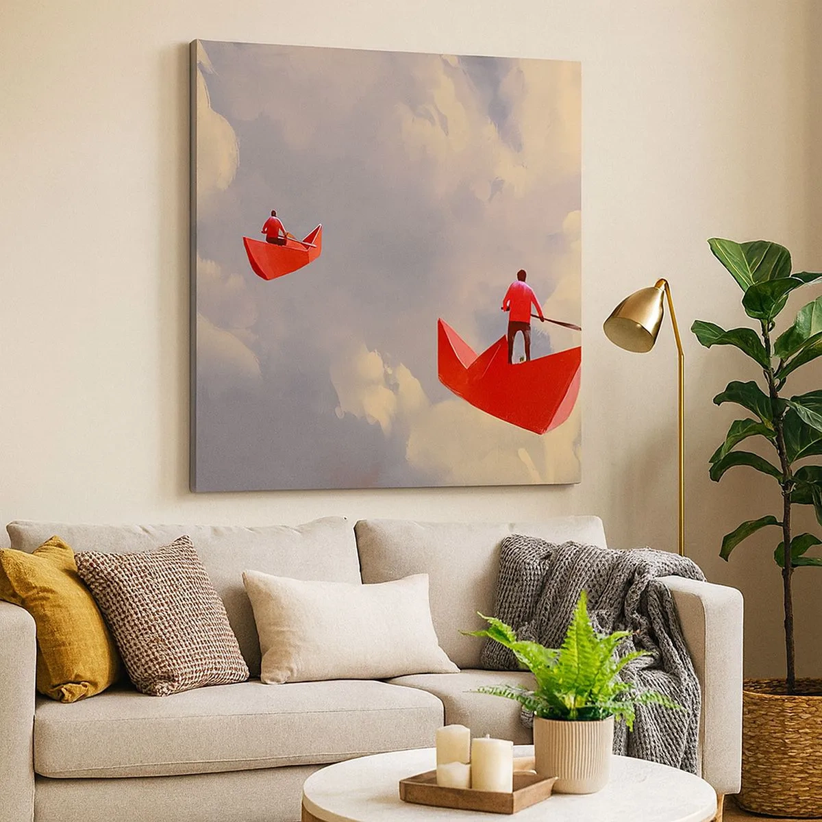 Impression sur toile - Image sur toile - Expédition des Rêveurs - 30x30 cm