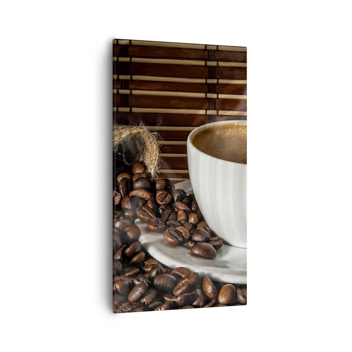 Impression sur toile - Image sur toile - La noirceur du charbon, la clarté de l'ambre - 55x100 cm